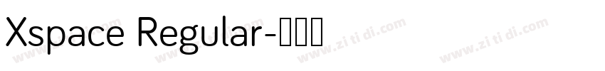 Xspace Regular字体转换